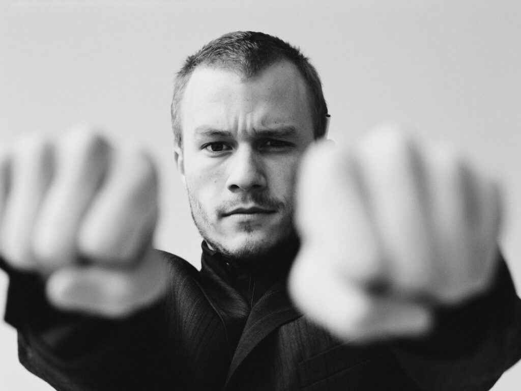 Heath Ledger Clenching Fists