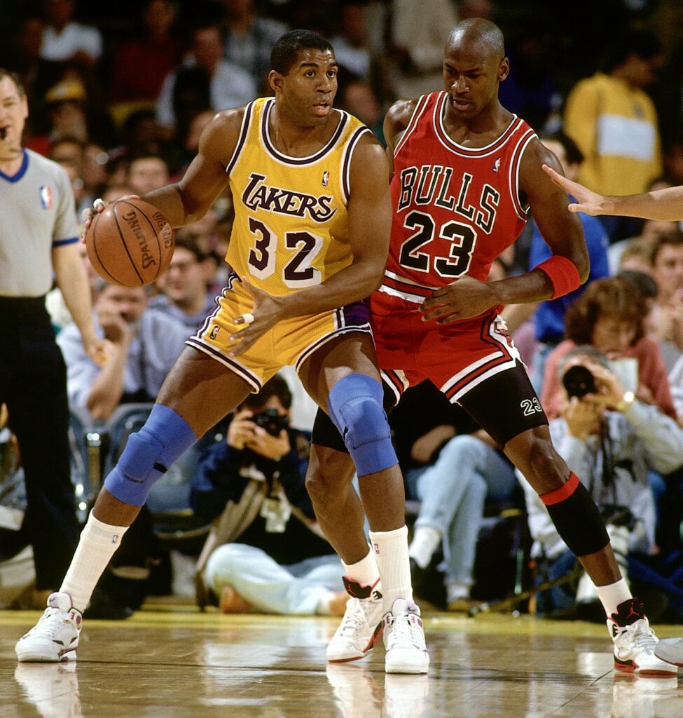 Magic Johnson Action Portrait
